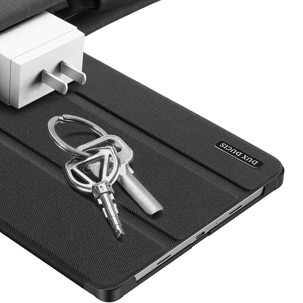 Schutzhülle mit Klappe für OnePlus Pad Lite / Oppo Pad SE, Dux Ducis Domo, Schwarz