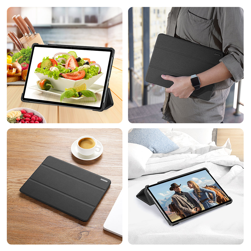 Schutzhülle mit Klappe für OnePlus Pad Lite / Oppo Pad SE, Dux Ducis Domo, Schwarz