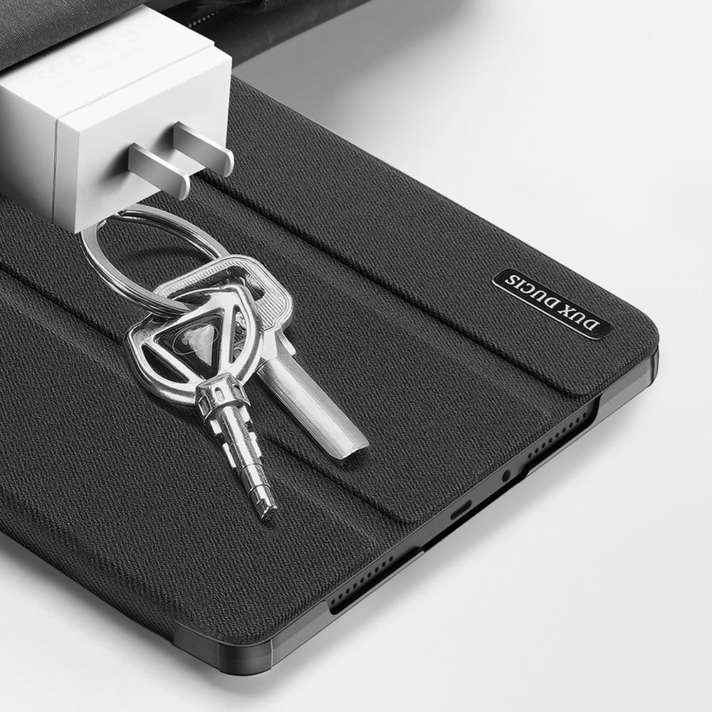 Schutzhülle mit Klappe für Xiaomi Redmi Pad 2 Pro / Pro, POCO Pad, Dux Ducis Domo, Schwarz