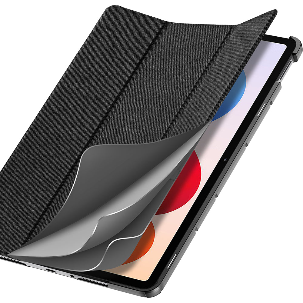 Schutzhülle mit Klappe für Xiaomi Redmi Pad 2 Pro / Pro, POCO Pad, Dux Ducis Domo, Schwarz