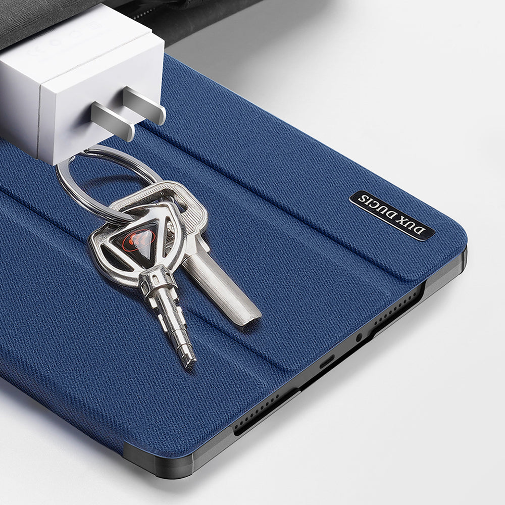 Schutzhülle mit Klappe für Xiaomi Redmi Pad 2 Pro / Pro, POCO Pad, Dux Ducis Domo, Blau
