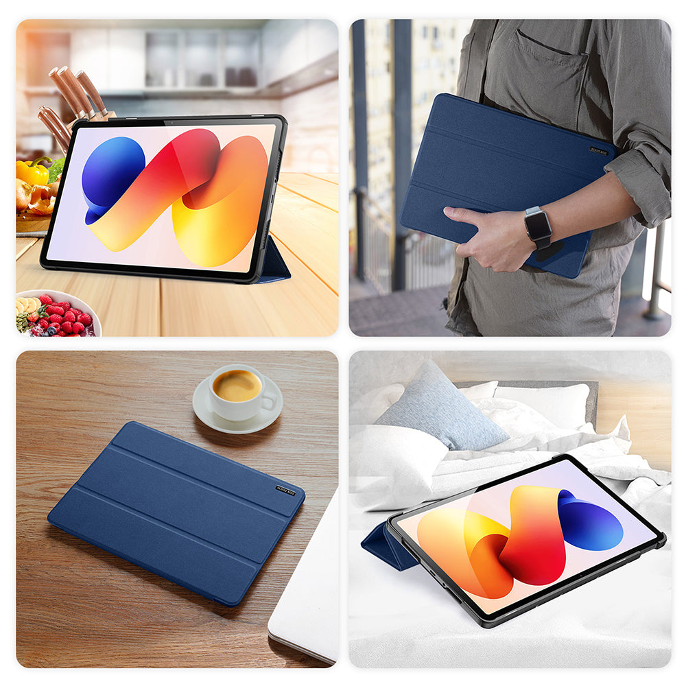 Schutzhülle mit Klappe für Xiaomi Redmi Pad 2 Pro / Pro, POCO Pad, Dux Ducis Domo, Blau