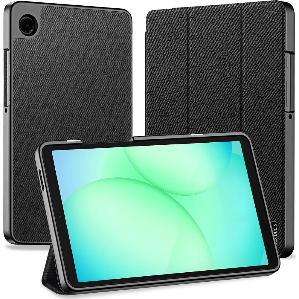 Schutzhülle mit Klappe für Galaxy Tab A11 / Tab A9, Dux Ducis Domo, Schwarz