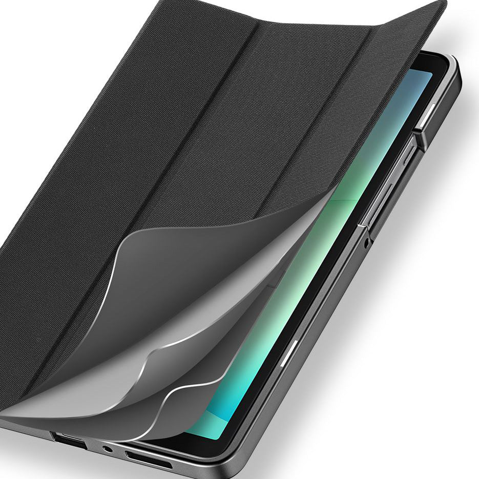 Schutzhülle mit Klappe für Galaxy Tab A11 / Tab A9, Dux Ducis Domo, Schwarz