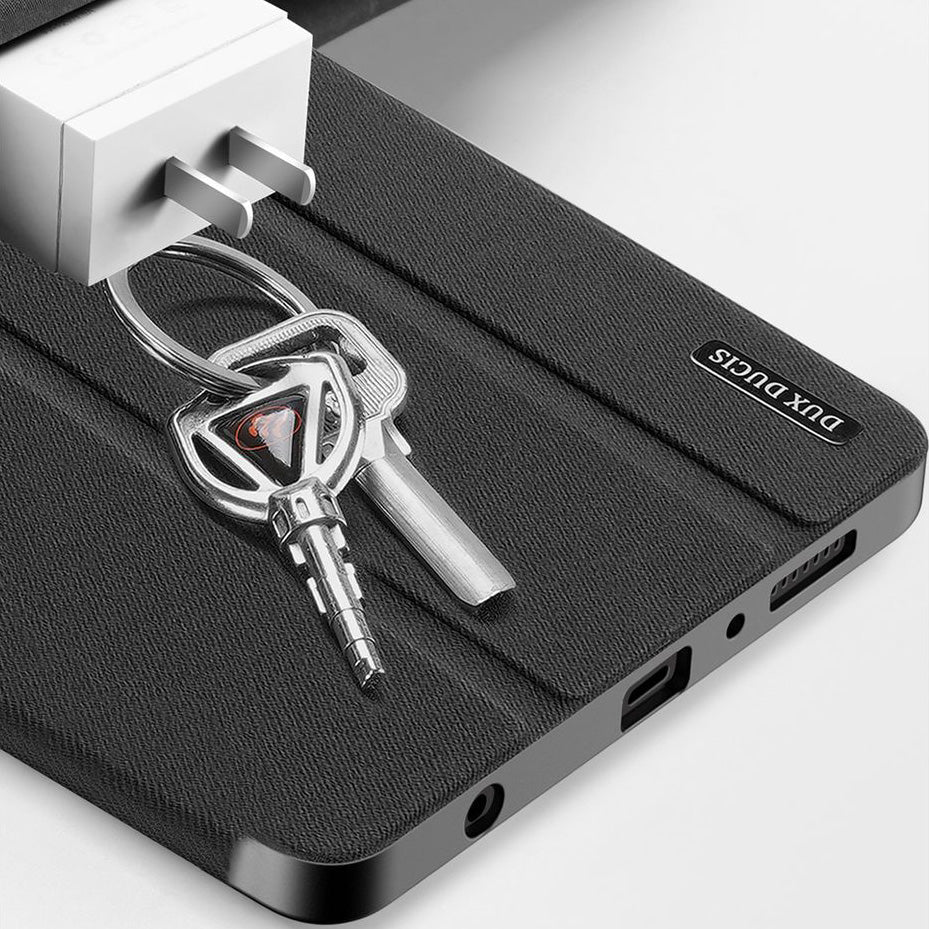 Schutzhülle mit Klappe für Galaxy Tab A11 / Tab A9, Dux Ducis Domo, Schwarz