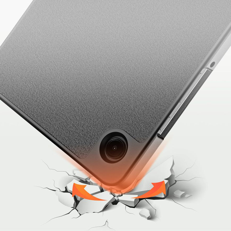 Schutzhülle mit Klappe für Galaxy Tab A11 / Tab A9, Dux Ducis Domo, Schwarz