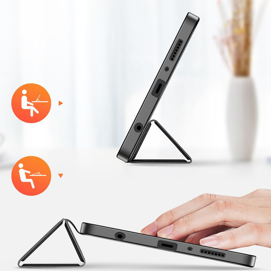 Schutzhülle mit Klappe für Galaxy Tab A11 / Tab A9, Dux Ducis Domo, Schwarz