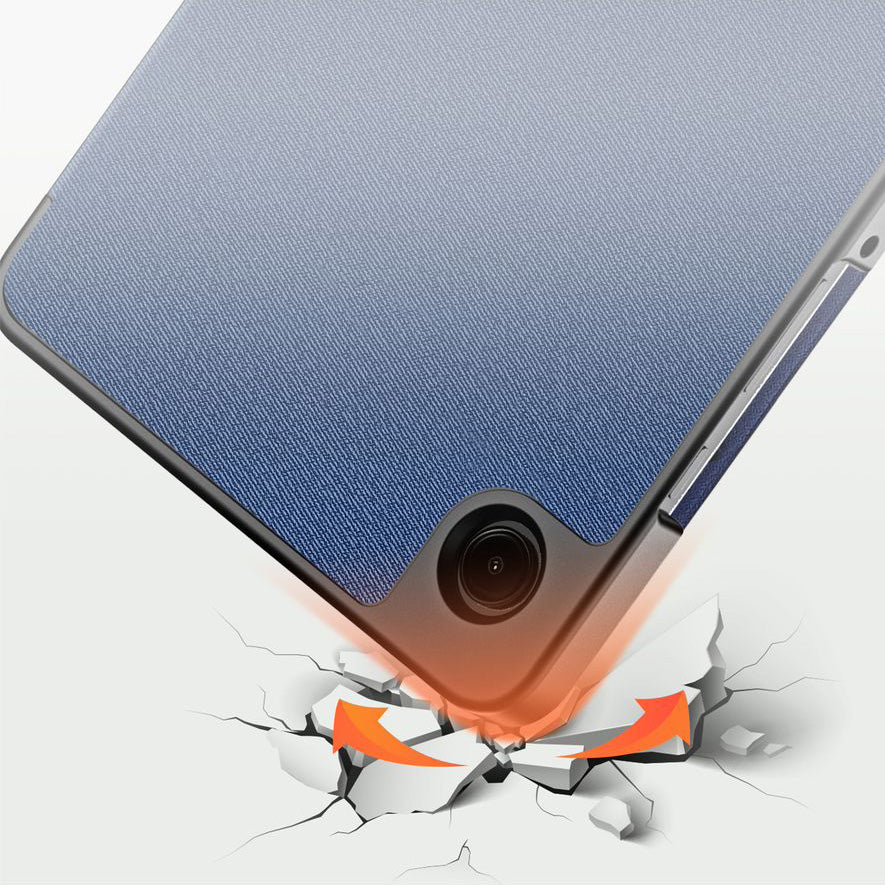 Schutzhülle mit Klappe für Galaxy Tab A11 / Tab A9, Dux Ducis Domo, Dunkelblau
