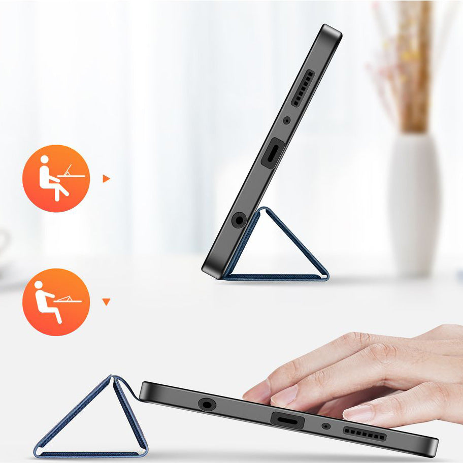 Schutzhülle mit Klappe für Galaxy Tab A11 / Tab A9, Dux Ducis Domo, Dunkelblau