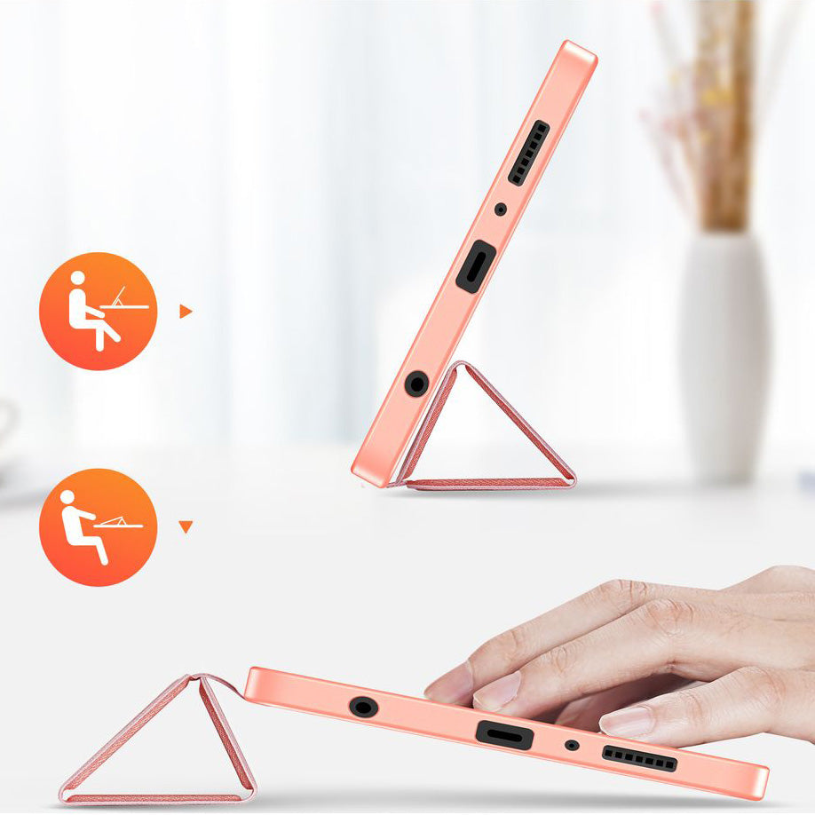 Schutzhülle mit Klappe für Galaxy Tab A11 / Tab A9, Dux Ducis Domo, Rosa