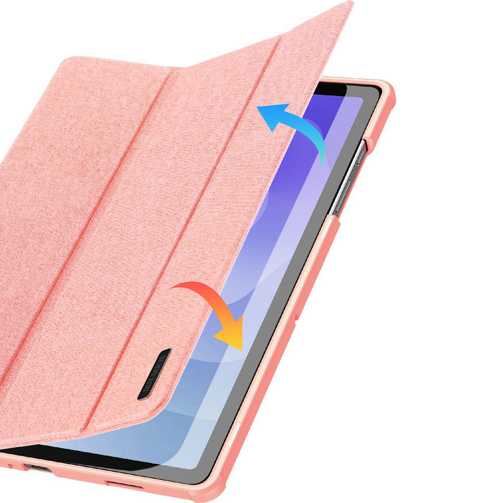 Schutzhülle mit Klappe für Galaxy Tab A11 Plus / A9 Plus, Dux Ducis Domo, Rosa