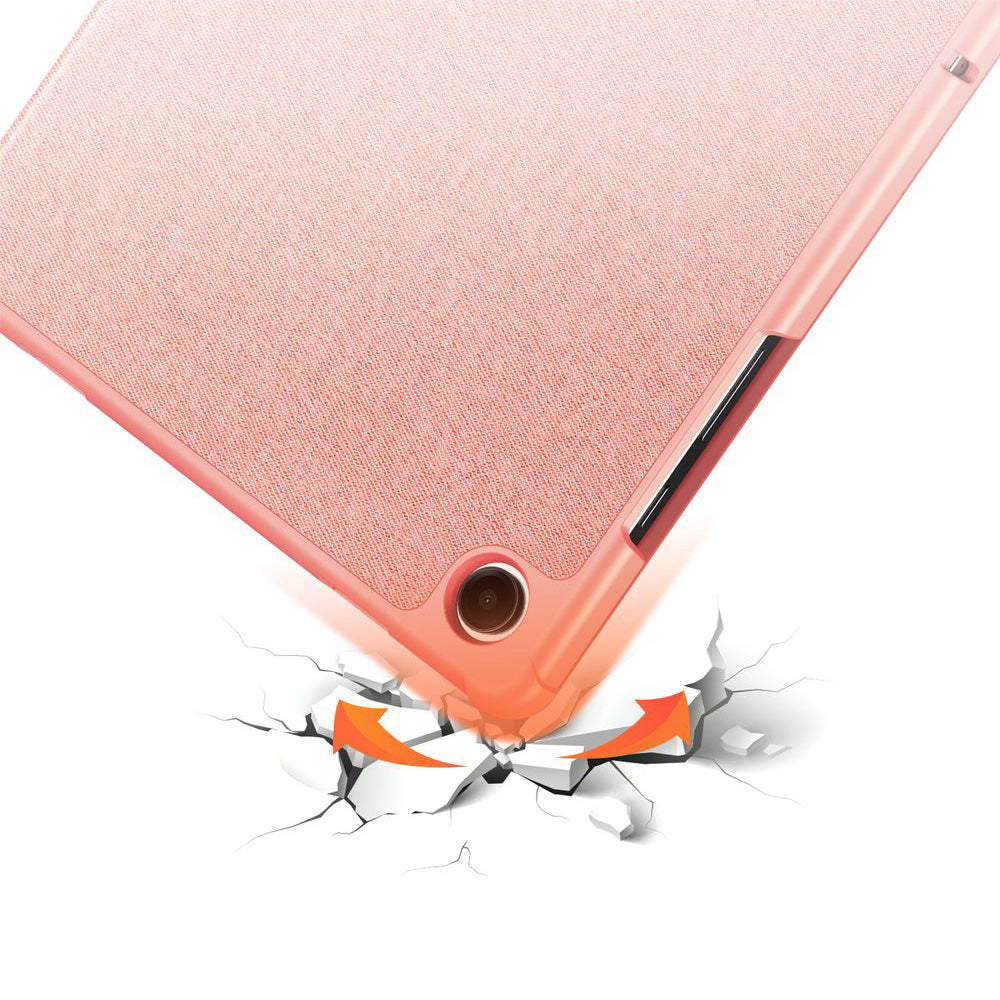 Schutzhülle mit Klappe für Galaxy Tab A11 Plus / A9 Plus, Dux Ducis Domo, Rosa