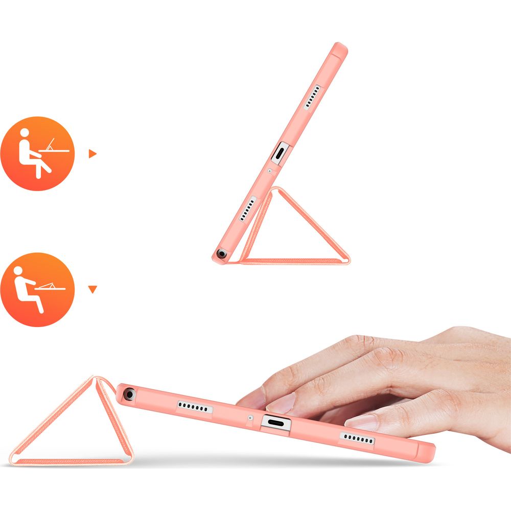 Schutzhülle mit Klappe für Galaxy Tab A11 Plus / A9 Plus, Dux Ducis Domo, Rosa