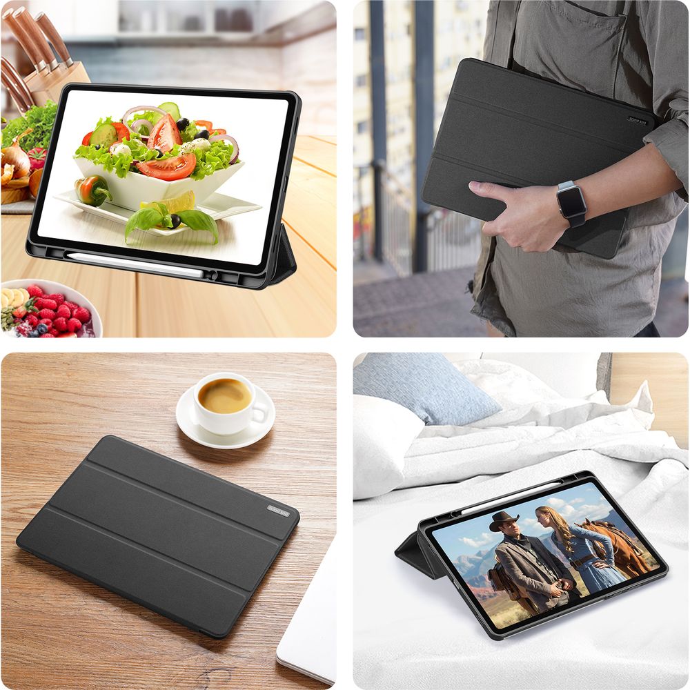 Schutzhülle mit Klappe für Galaxy Tab S11, Dux Ducis Domo, Schwarz