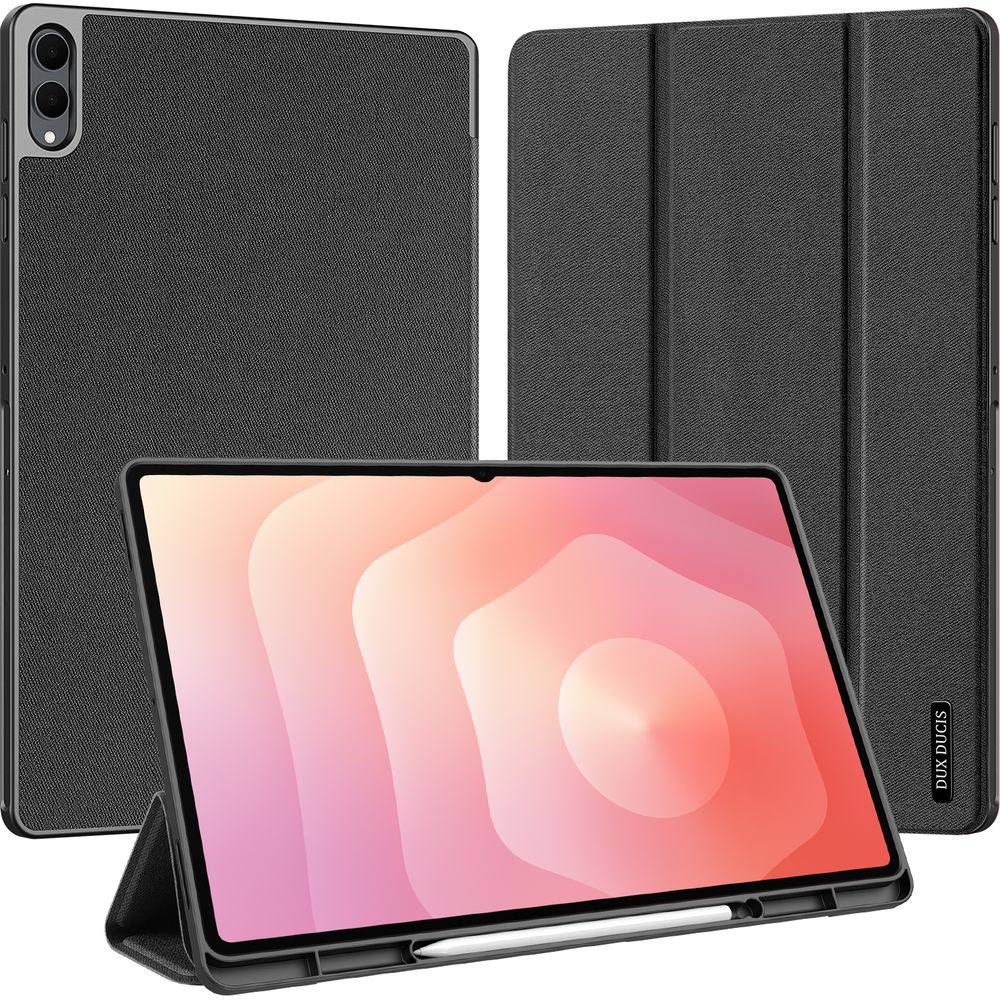 Schutzhülle mit Klappe für Galaxy Tab S11 Ultra, Dux Ducis Domo, Schwarz
