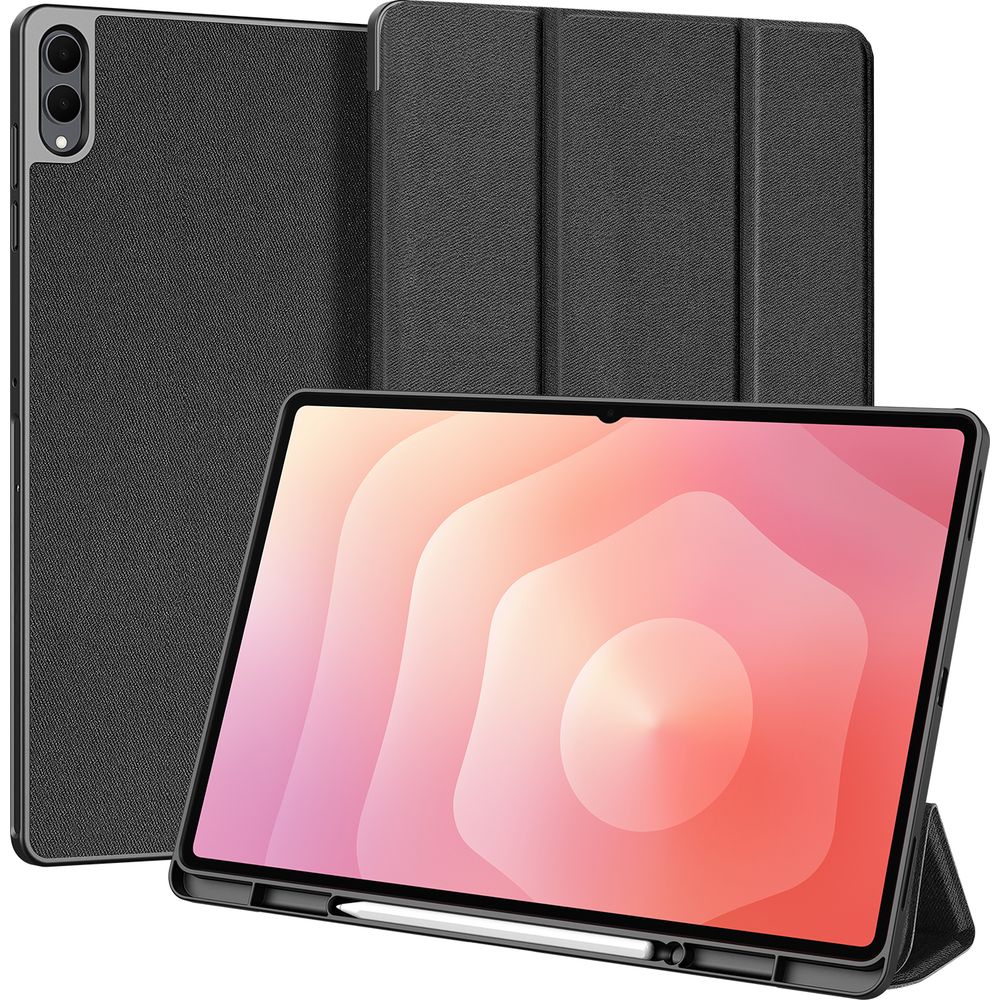 Schutzhülle mit Klappe für Galaxy Tab S11 Ultra, Dux Ducis Domo, Schwarz