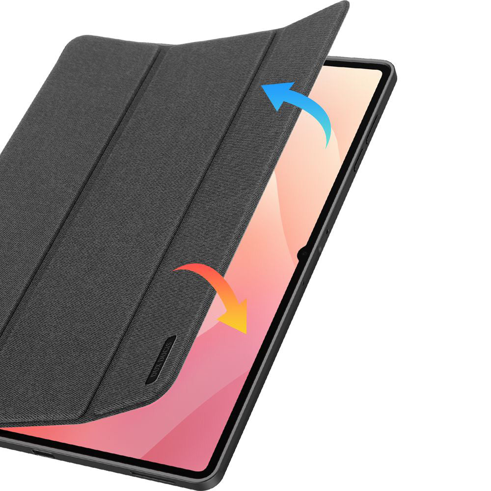 Schutzhülle mit Klappe für Galaxy Tab S11 Ultra, Dux Ducis Domo, Schwarz