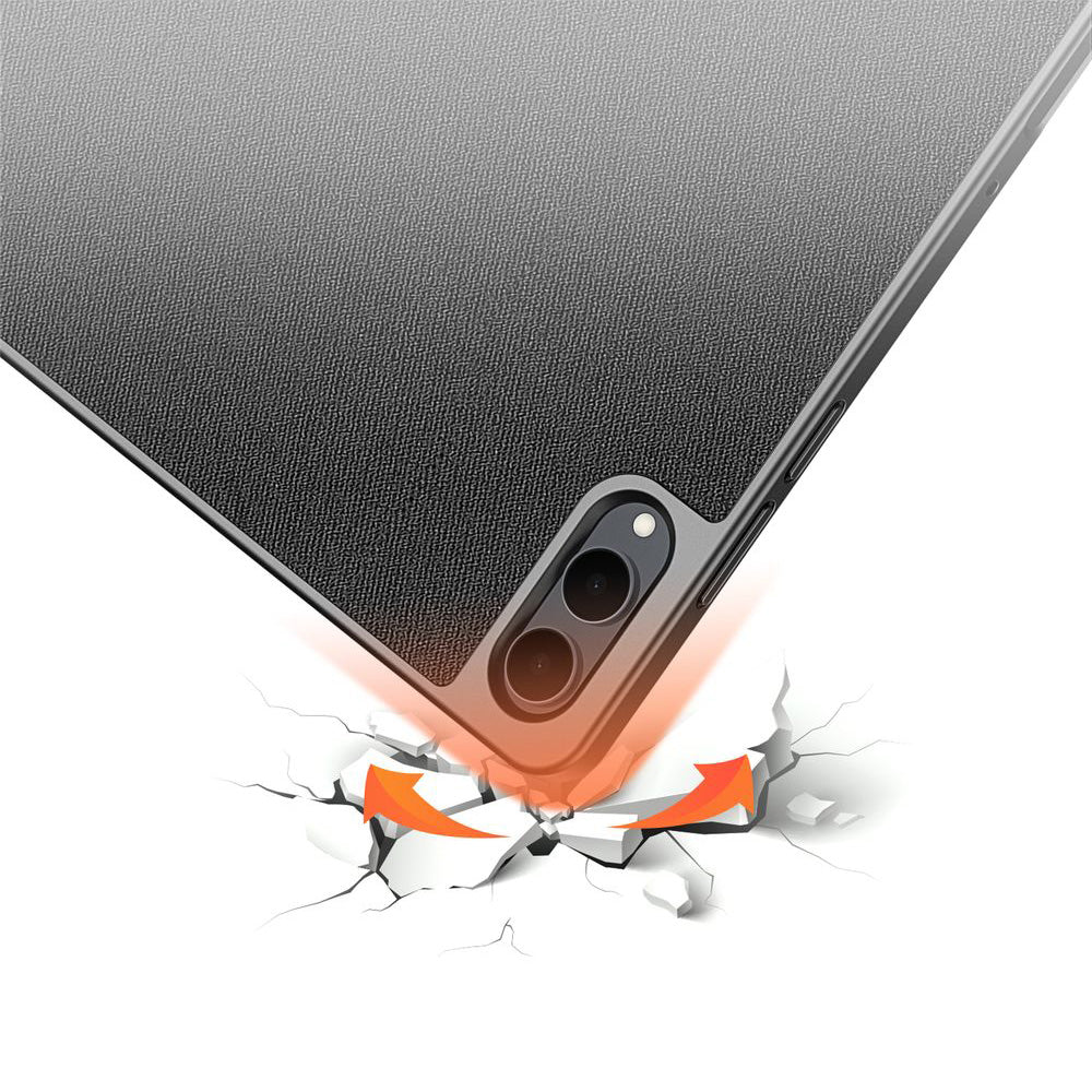 Schutzhülle mit Klappe für Galaxy Tab S11 Ultra, Dux Ducis Domo, Schwarz