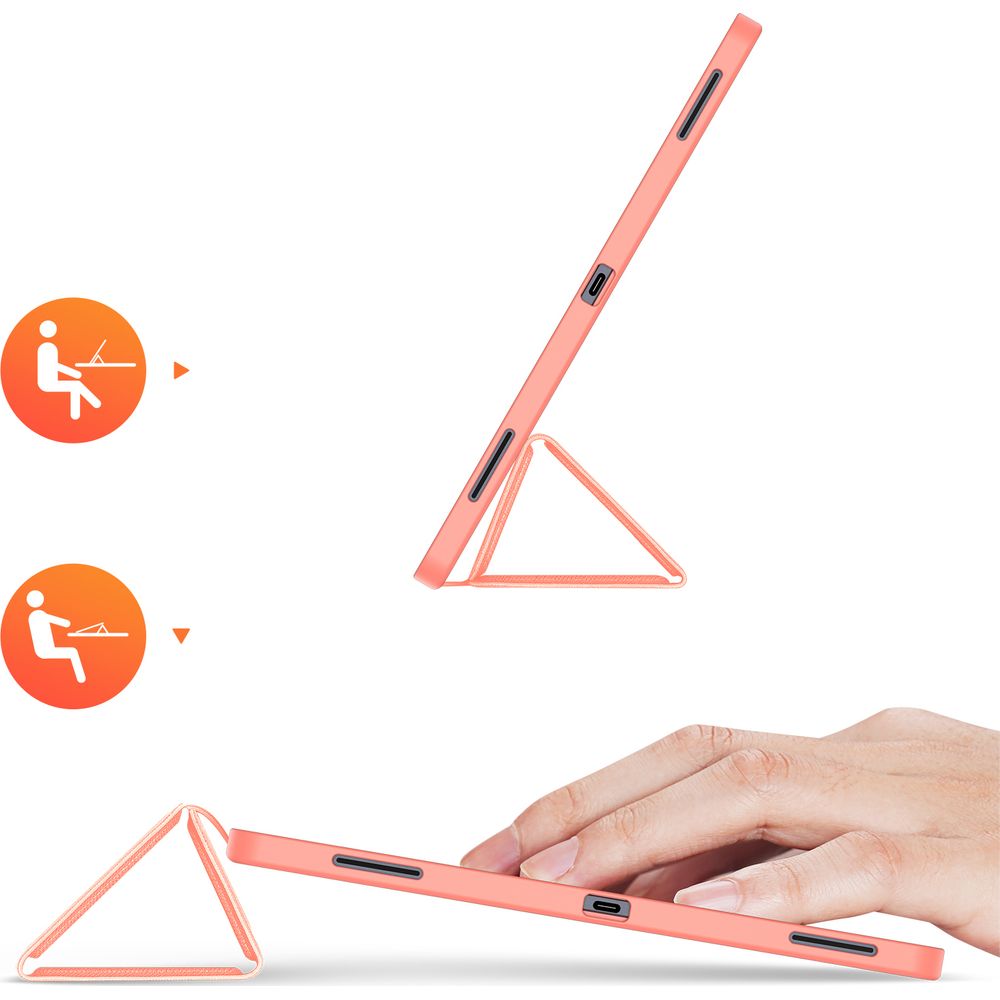 Schutzhülle mit Klappe für Galaxy Tab S11 Ultra, Dux Ducis Domo, Rosa
