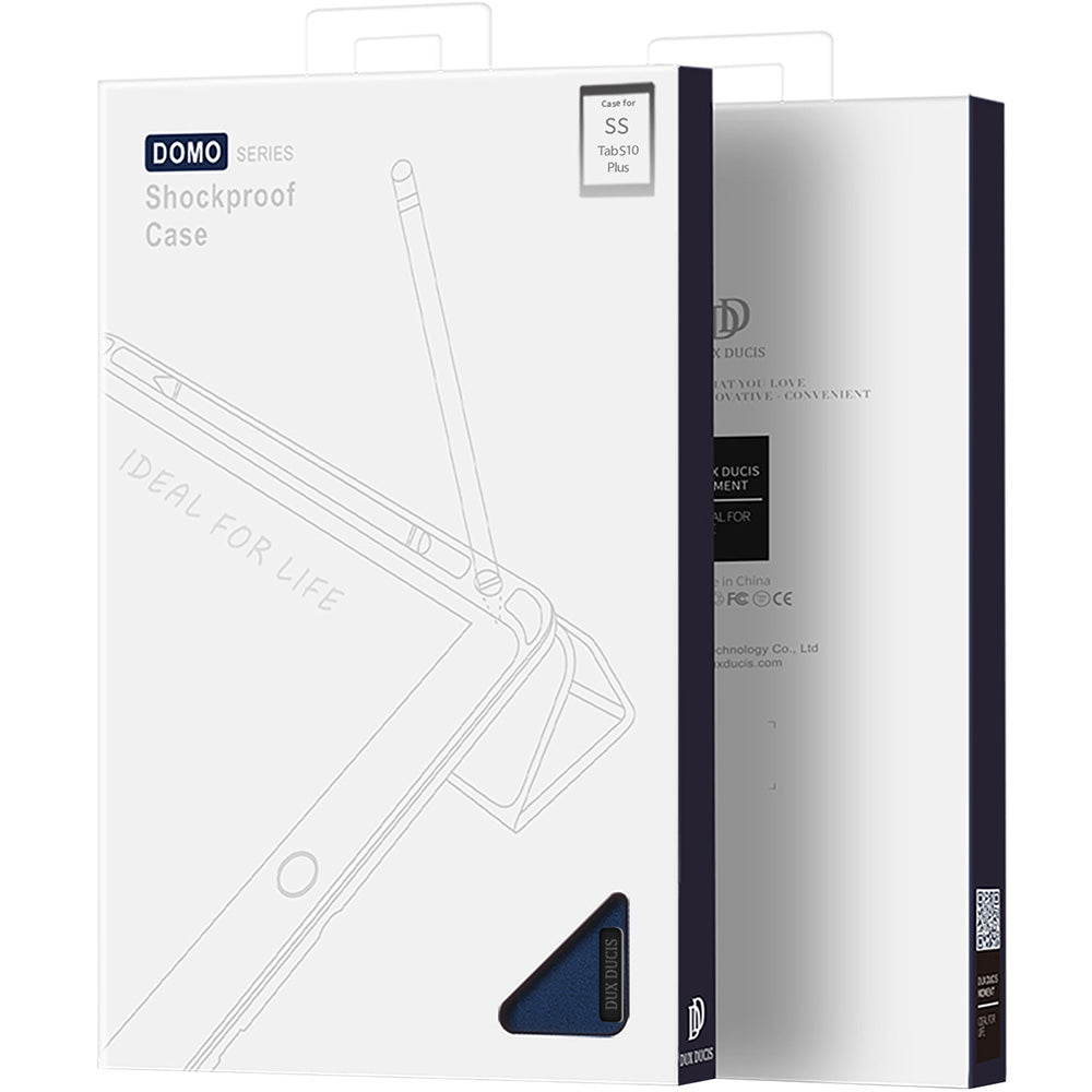 Hülle für Galaxy Tab S10 Plus/S9 Plus/S9 FE Plus, Dux Ducis Domo, Dunkelblau