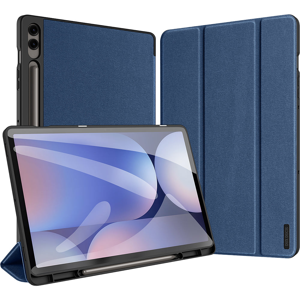 Hülle für Galaxy Tab S10 Plus/S9 Plus/S9 FE Plus, Dux Ducis Domo, Dunkelblau