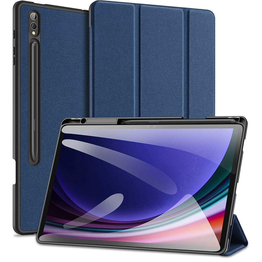 Hülle für Galaxy Tab S10 Plus/S9 Plus/S9 FE Plus, Dux Ducis Domo, Dunkelblau