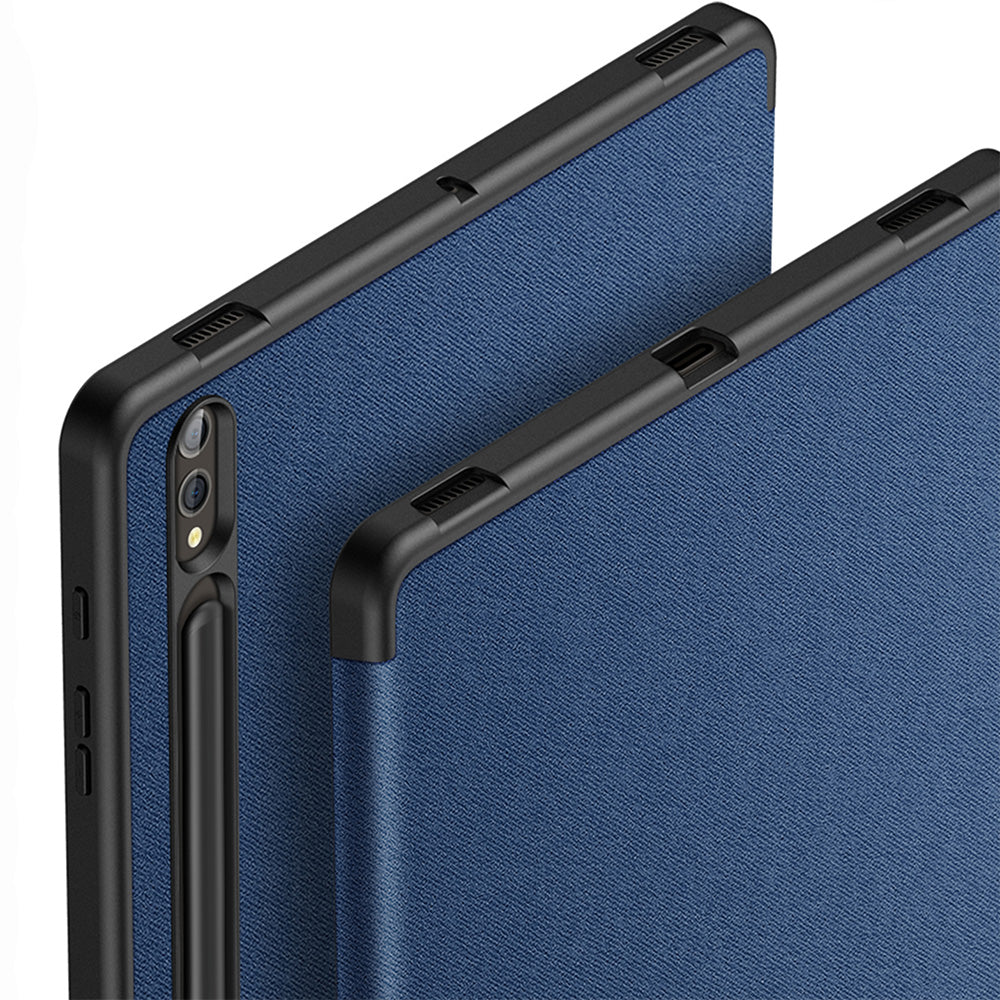 Hülle für Galaxy Tab S10 Plus/S9 Plus/S9 FE Plus, Dux Ducis Domo, Dunkelblau