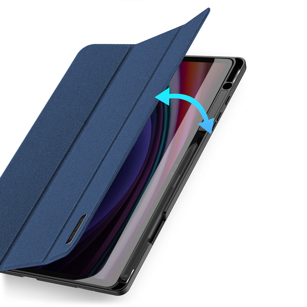 Hülle für Galaxy Tab S10 Plus/S9 Plus/S9 FE Plus, Dux Ducis Domo, Dunkelblau