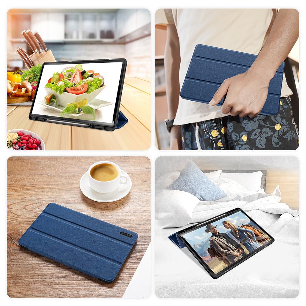 Hülle für Galaxy Tab S10 Plus/S9 Plus/S9 FE Plus, Dux Ducis Domo, Dunkelblau