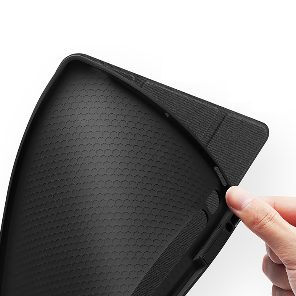 Hülle für Galaxy Tab S10 Plus/S9 Plus/S9 FE Plus, Dux Ducis Domo, Schwarz