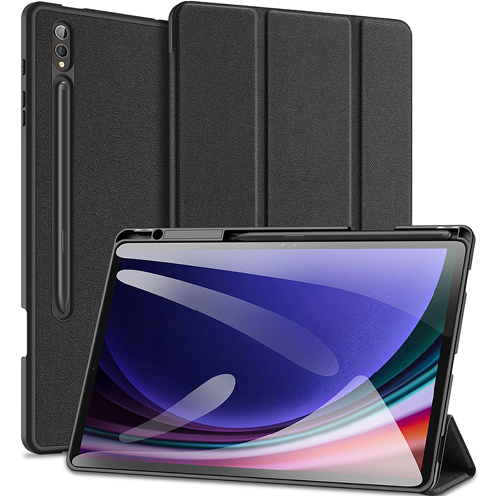 Hülle für Galaxy Tab S10 Plus/S9 Plus/S9 FE Plus, Dux Ducis Domo, Schwarz