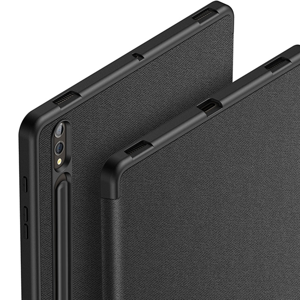 Hülle für Galaxy Tab S10 Plus/S9 Plus/S9 FE Plus, Dux Ducis Domo, Schwarz