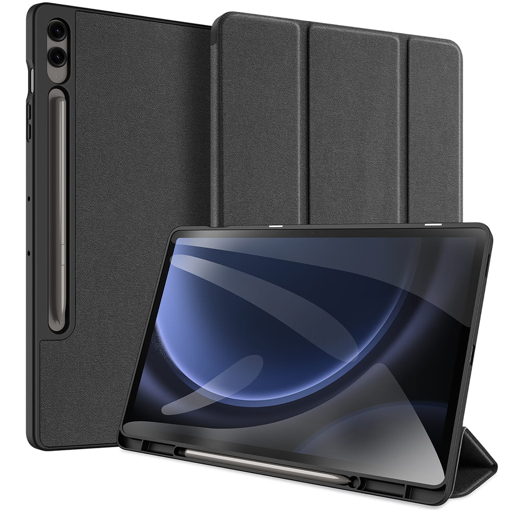 Schutzhülle für Galaxy Tab S9 FE Plus, Dux Ducis Domo, Schwarz
