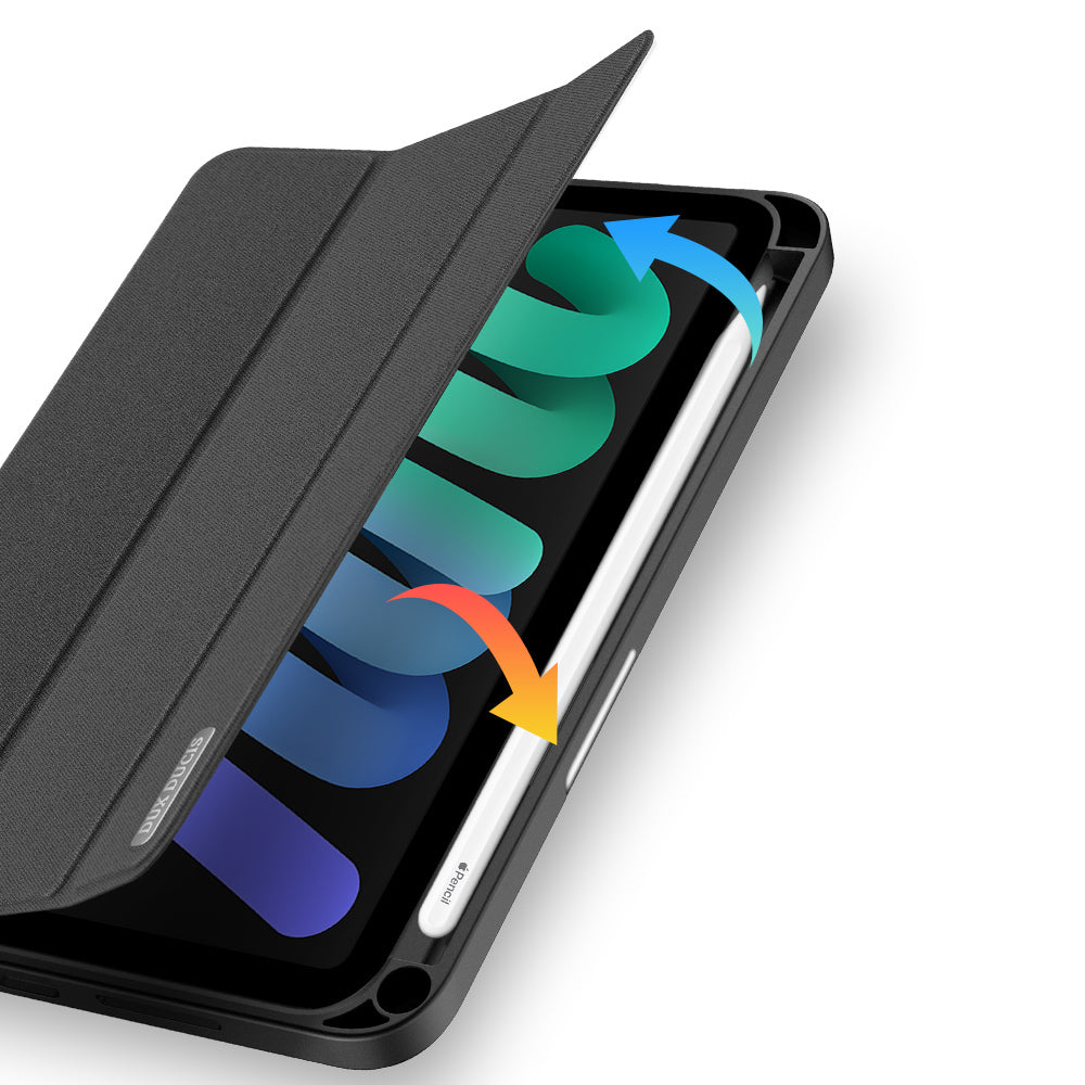 Schutzhülle für iPad Mini 7 2024 / 6 2021, Dux Ducis Domo, Schwarz
