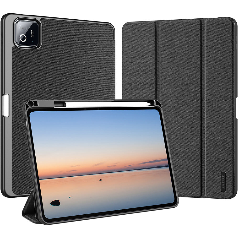 Schutzhülle mit Klappe für Xiaomi Pad 8/7/7 Pro, Dux Ducis Domo, Schwarz
