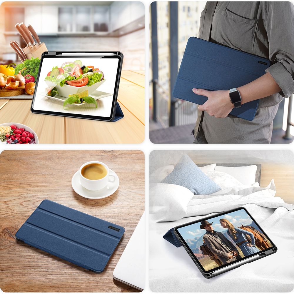 Schutzhülle mit Klappe für Xiaomi Pad 8 / 8 Pro / 7 / 7 Pro, Dux Ducis Domo, Dunkelblau
