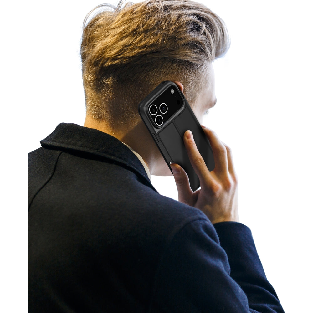 Handyhülle mit Klappe für iPhone 17 Pro Max, Dux Ducis Skin Pro, Schwarz