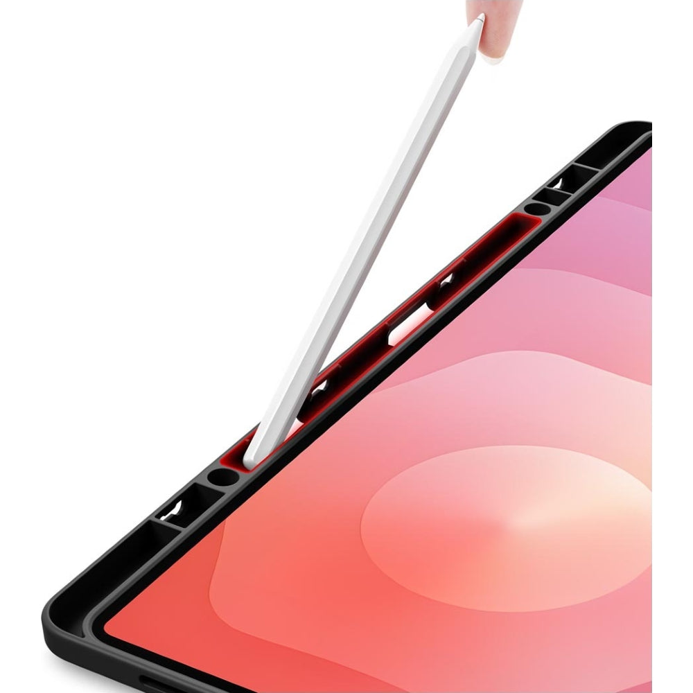 Schutzhülle mit Klappe für Galaxy Tab S11 Ultra, Dux Ducis Magi, Transparent-Schwarz