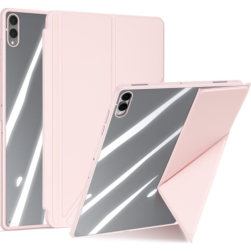 Schutzhülle mit Klappe für Galaxy Tab S11 Ultra, Dux Ducis Magi, Transparent-Rosa