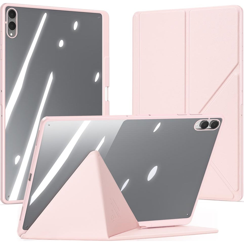 Schutzhülle mit Klappe für Galaxy Tab S11 Ultra, Dux Ducis Magi, Transparent-Rosa