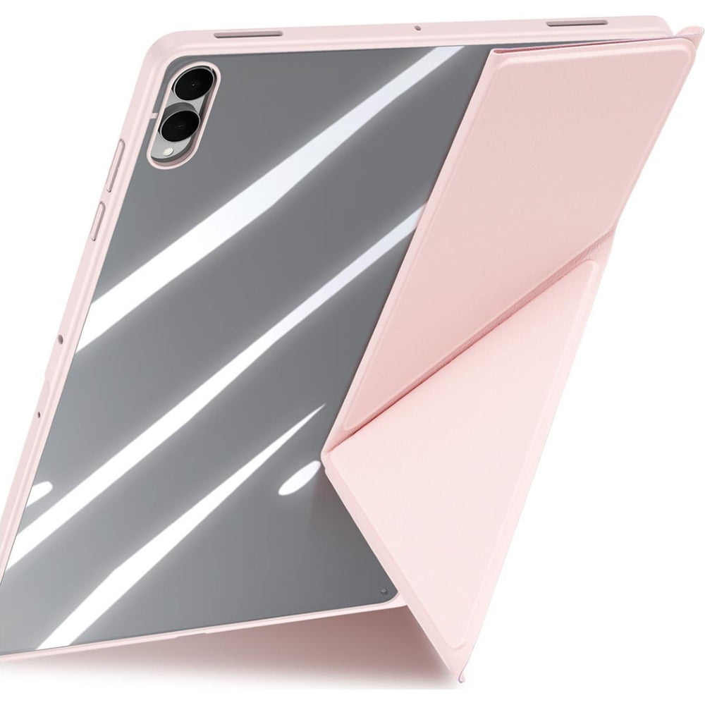 Schutzhülle mit Klappe für Galaxy Tab S11 Ultra, Dux Ducis Magi, Transparent-Rosa