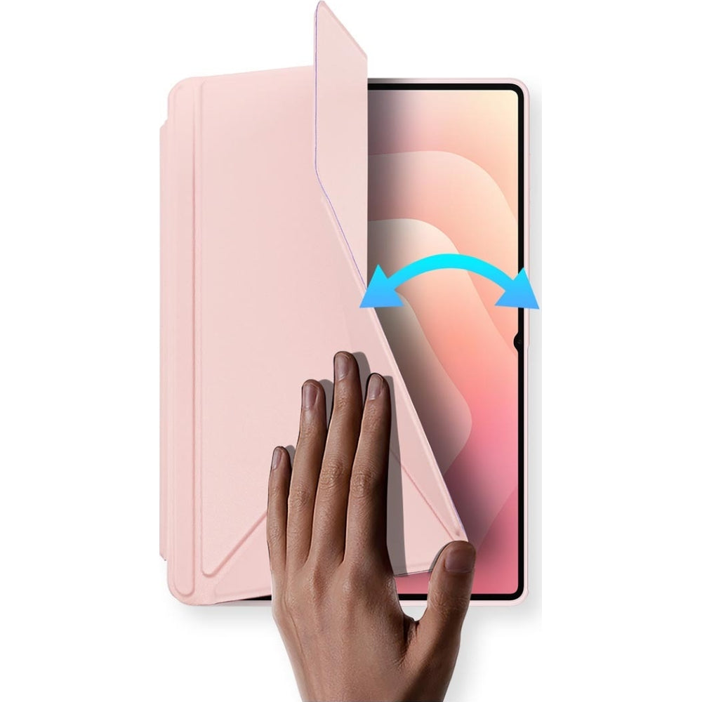 Schutzhülle mit Klappe für Galaxy Tab S11 Ultra, Dux Ducis Magi, Transparent-Rosa