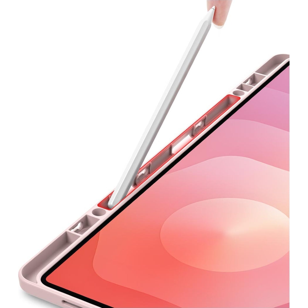 Schutzhülle mit Klappe für Galaxy Tab S11 Ultra, Dux Ducis Magi, Transparent-Rosa