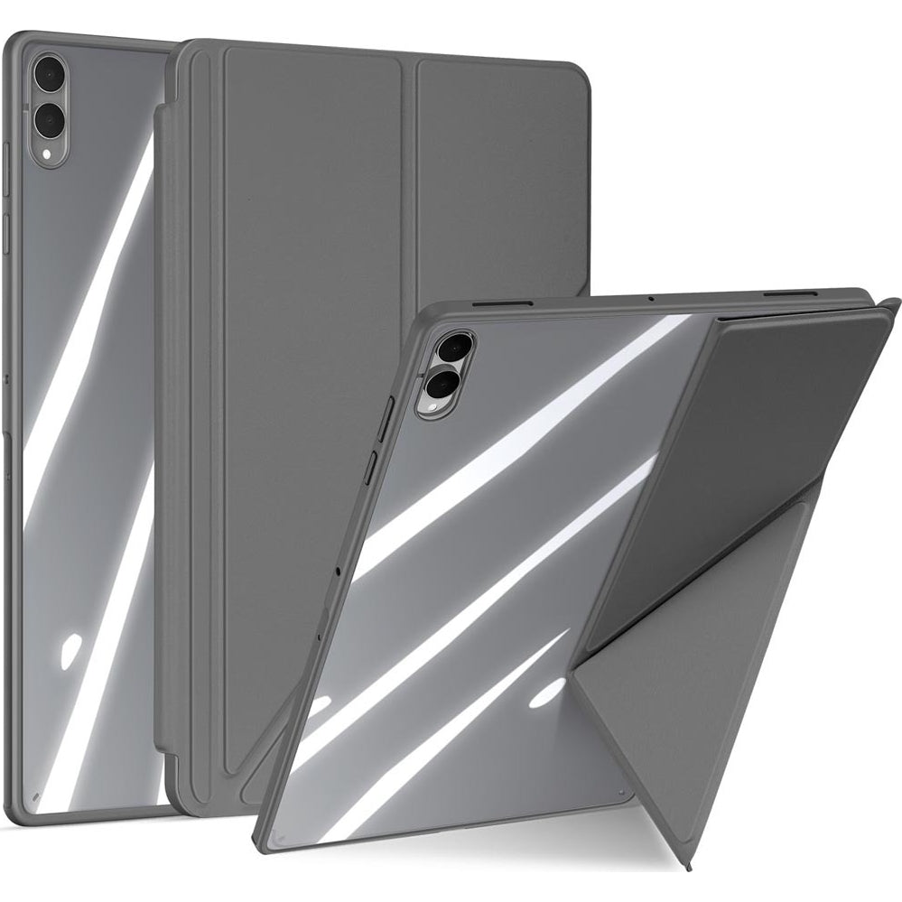 Schutzhülle mit Klappe für Galaxy Tab S11 Ultra, Dux Ducis Magi, Transparent-Grau