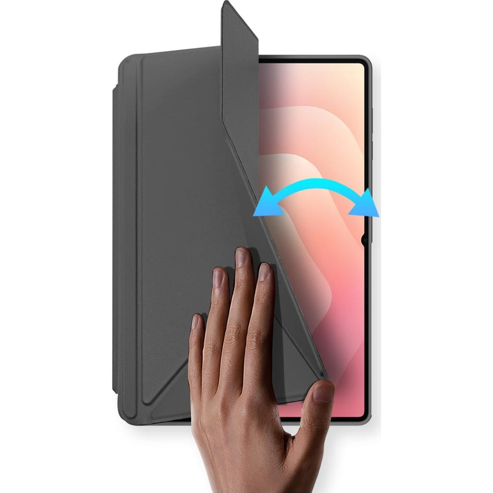 Schutzhülle mit Klappe für Galaxy Tab S11 Ultra, Dux Ducis Magi, Transparent-Grau