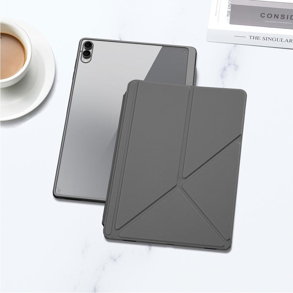Schutzhülle mit Klappe für Galaxy Tab S11 Ultra, Dux Ducis Magi, Transparent-Grau