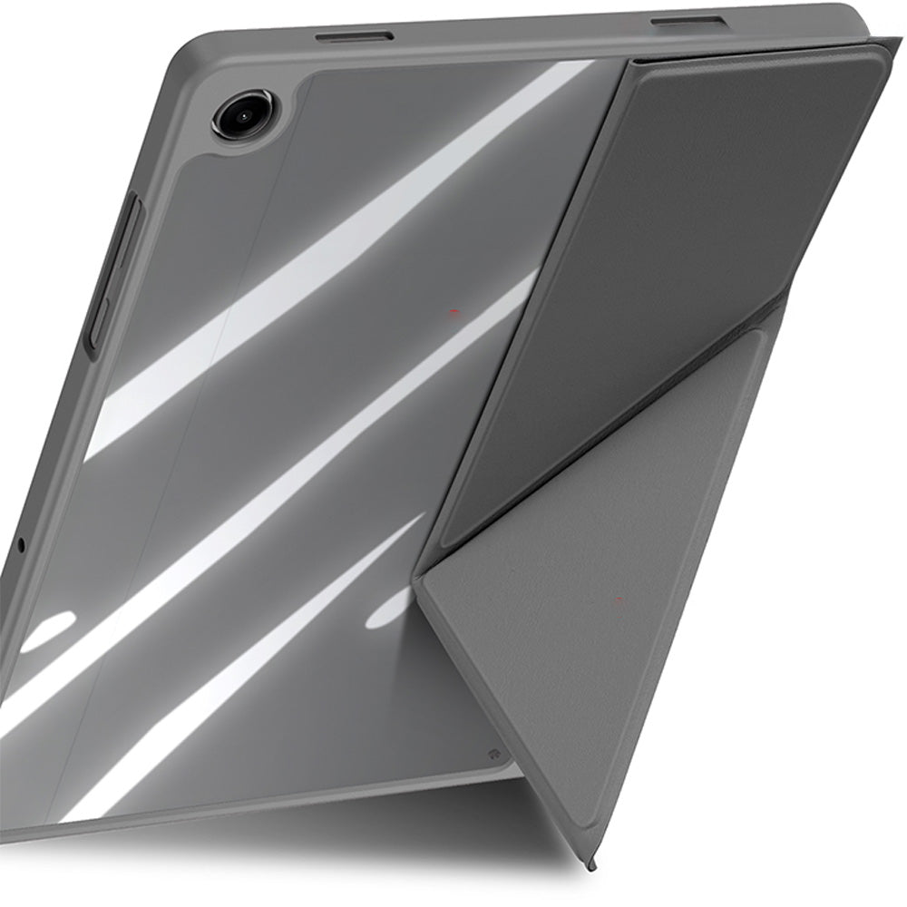 Schutzhülle mit Klappe für Galaxy Tab A11 Plus / A9 Plus, Dux Ducis Magi, Transparent-Grau