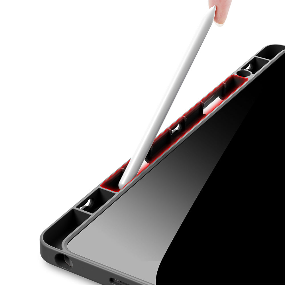 Schutzhülle mit Klappe für Galaxy Tab A11 Plus / A9 Plus, Dux Ducis Magi, Transparent-Grau