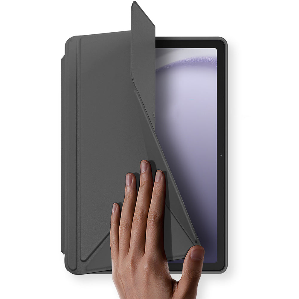 Schutzhülle mit Klappe für Galaxy Tab A11 Plus / A9 Plus, Dux Ducis Magi, Transparent-Grau