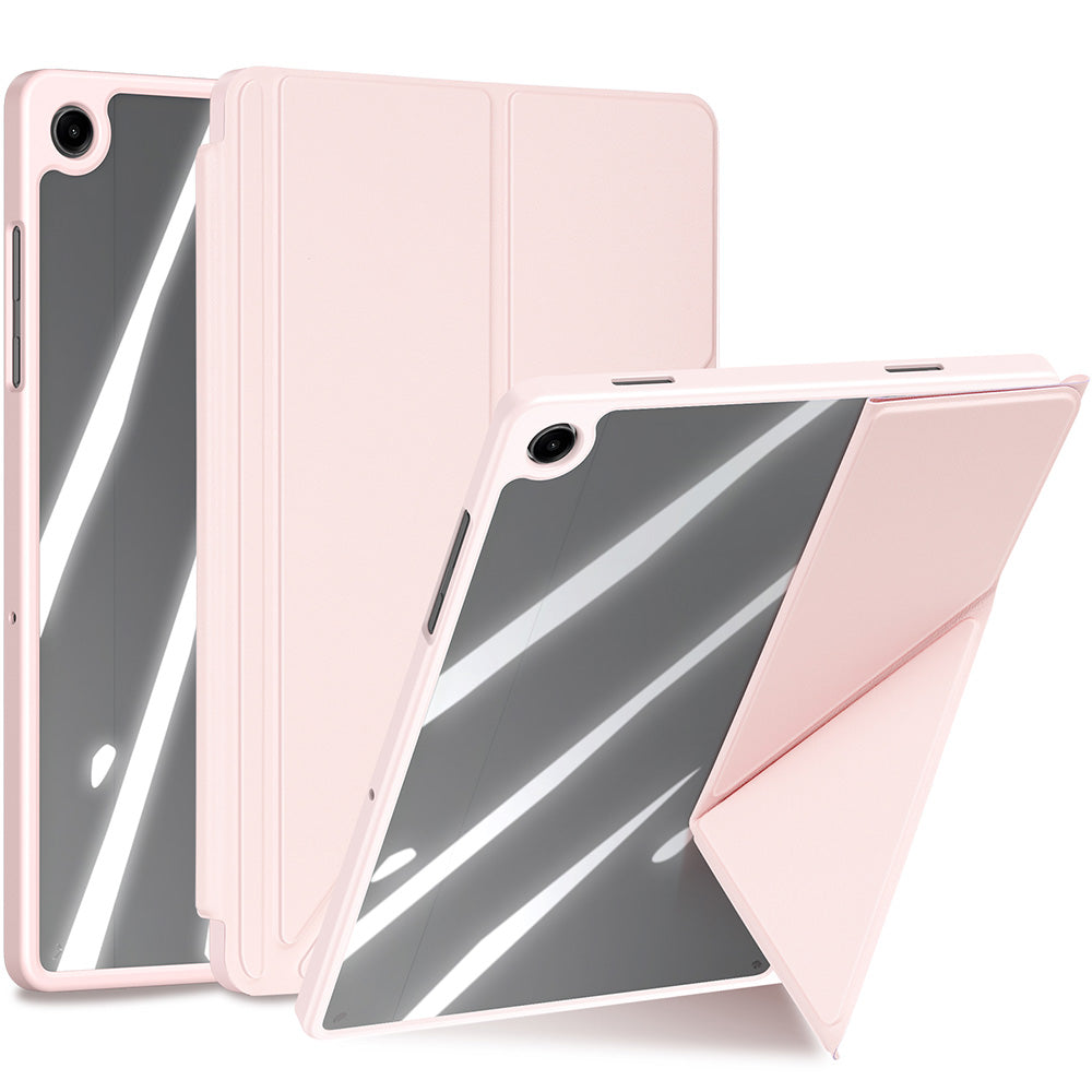Schutzhülle mit Klappe für Galaxy Tab A11 Plus / A9 Plus, Dux Ducis Magi, Transparent-Rosa